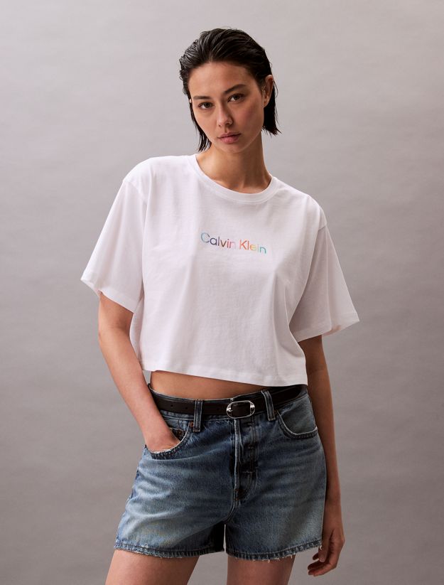 Boxy Cropped Pyjama Top - Pride