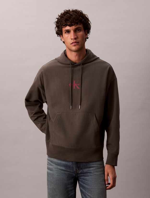 Premium Fleece Monogram Logo Hoodie