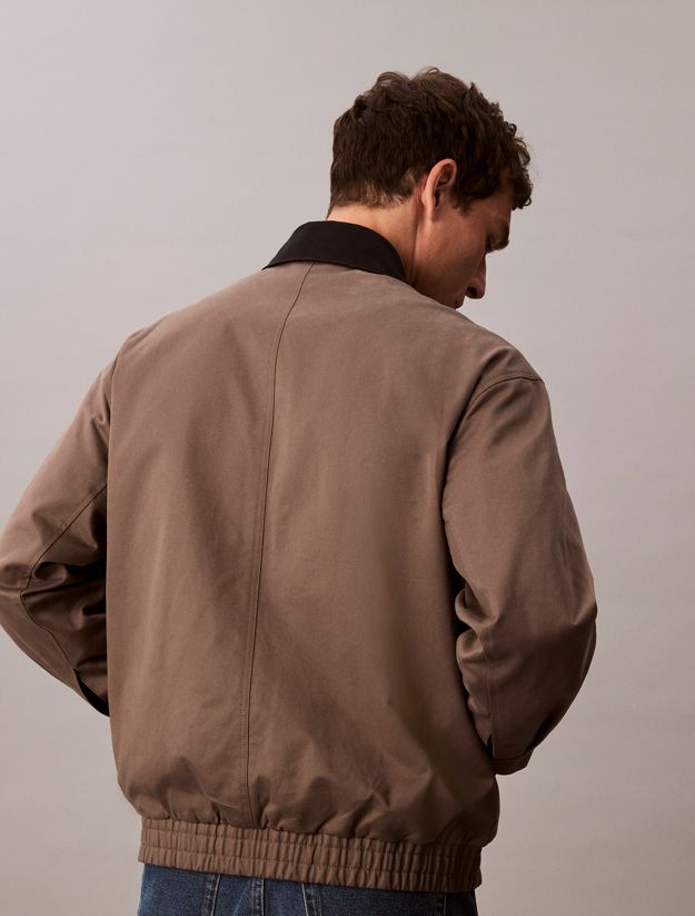 Relaxed Cotton Twill Blouson Jacket