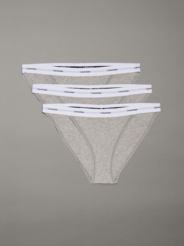 3 Pack Bikini Briefs - Cotton Stretch Rib