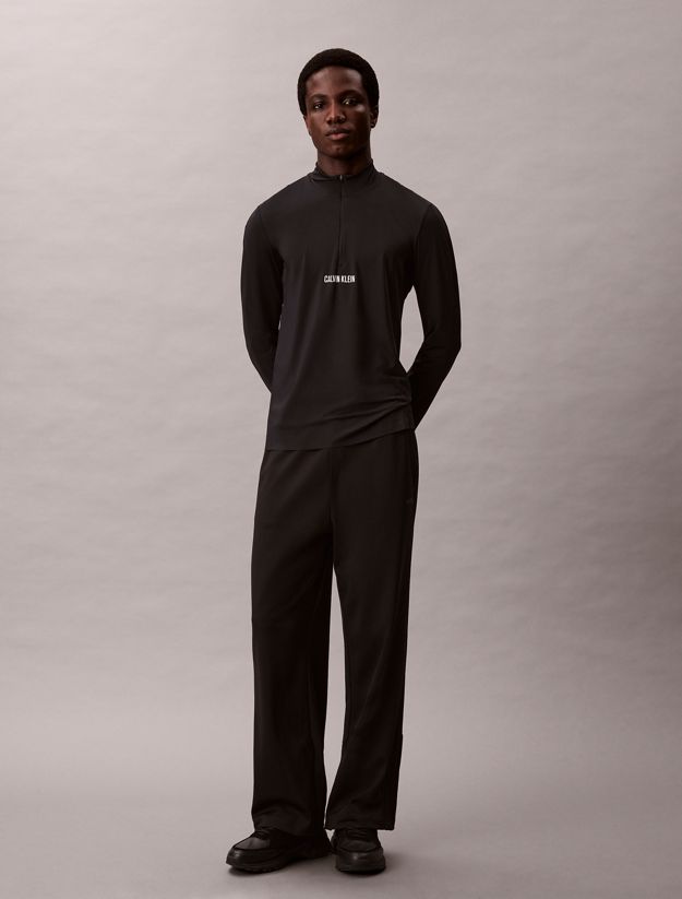 Performance 1/4 Zip Long Sleeve Gym T-shirt