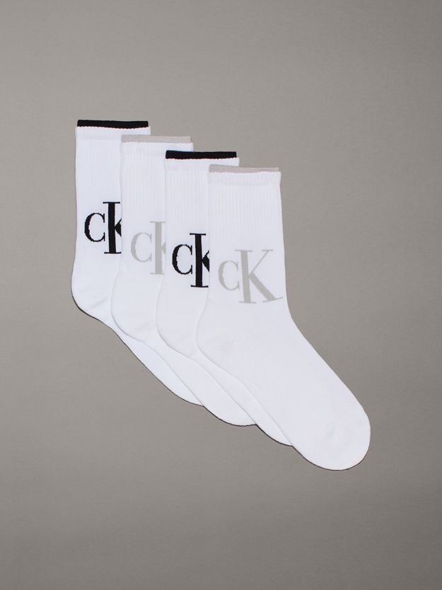 4 Pack Crew Socks