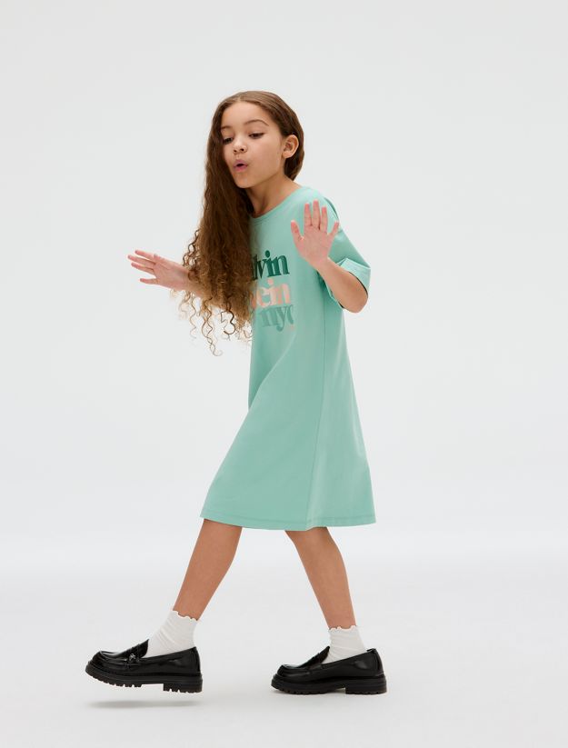 Loose Logo T-shirt Dress