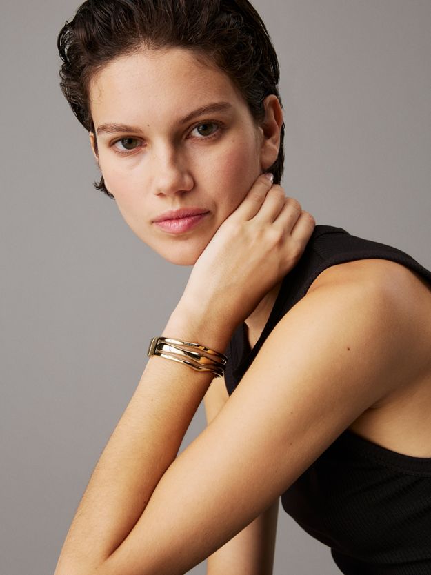 Sculptural Hinged Bangle