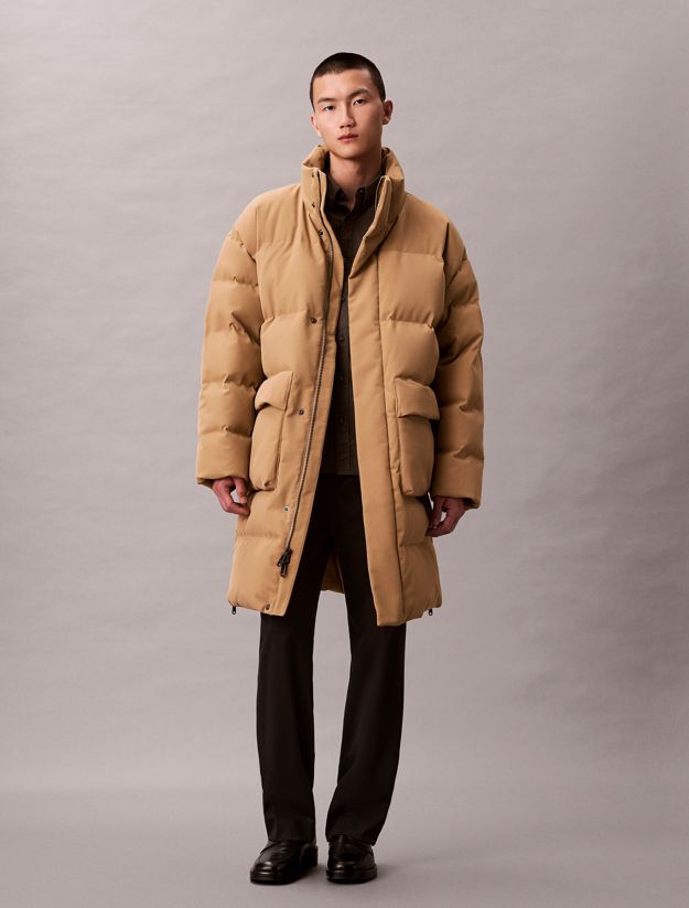 Relaxed Long Down Puffer Coat