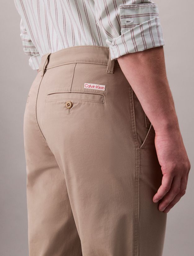 Slim Twill Chino Trousers