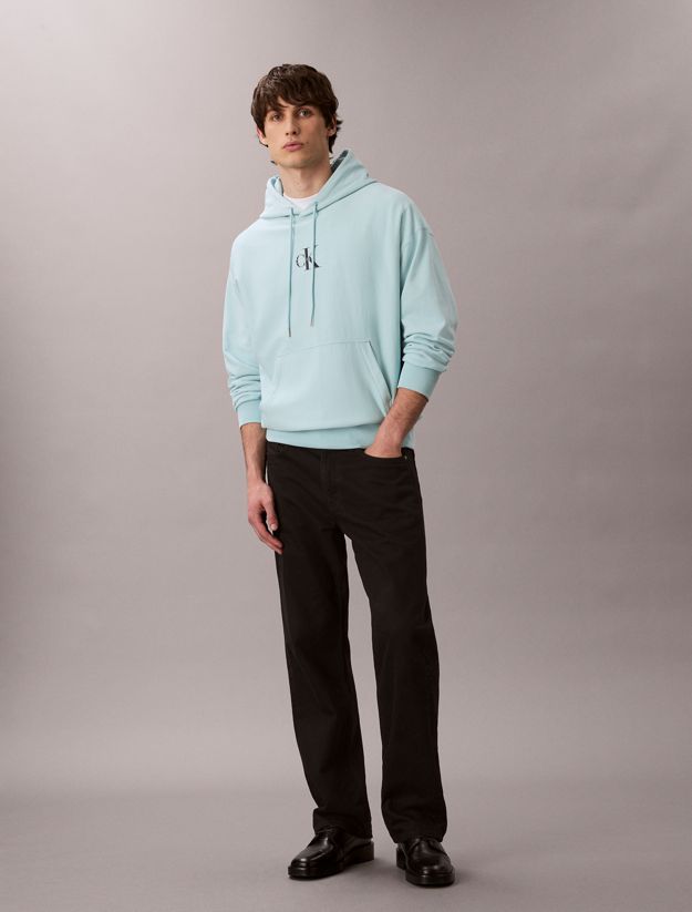 Premium Fleece Monogram Logo Hoodie