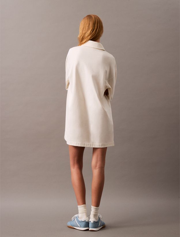 Long Sleeve Jersey Polo Dress