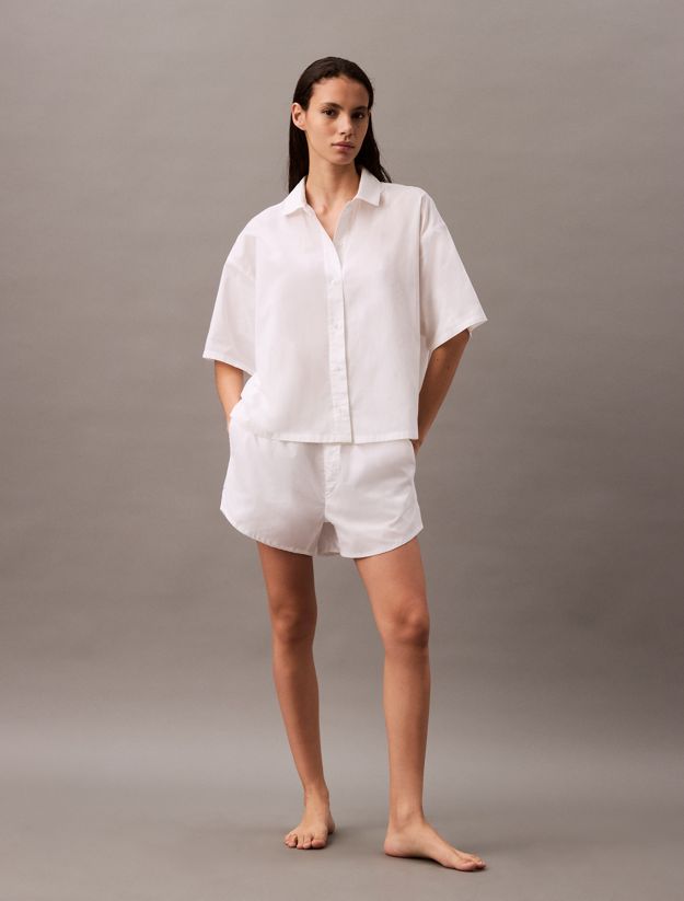 Cotton Poplin Pyjama Shorts