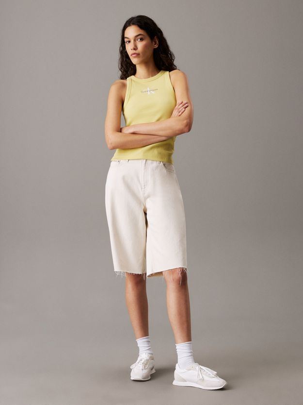 Relaxed Denim Bermuda Shorts