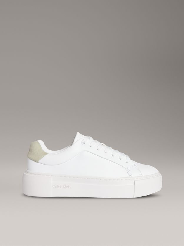 Leather Platform trainers