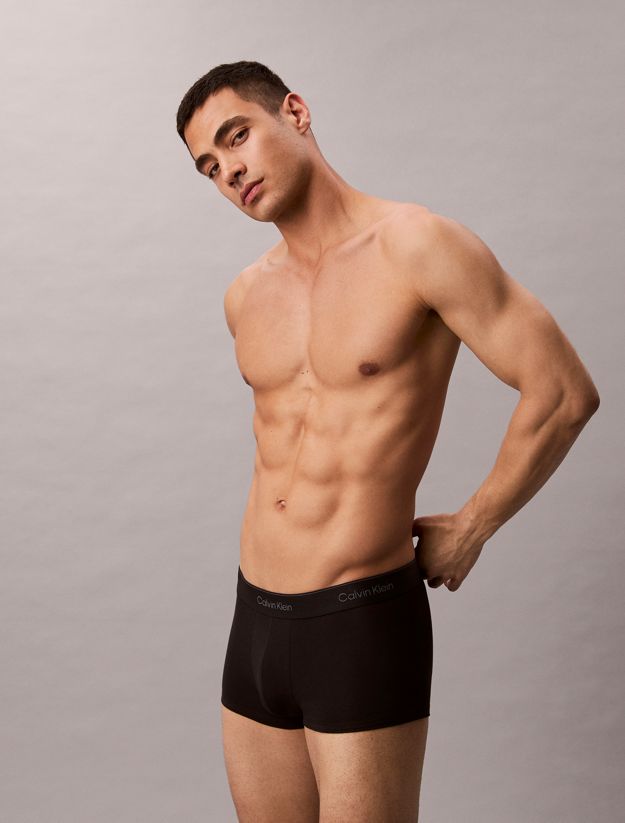 3 Pack Low Rise Trunks - Icon Cotton Stretch