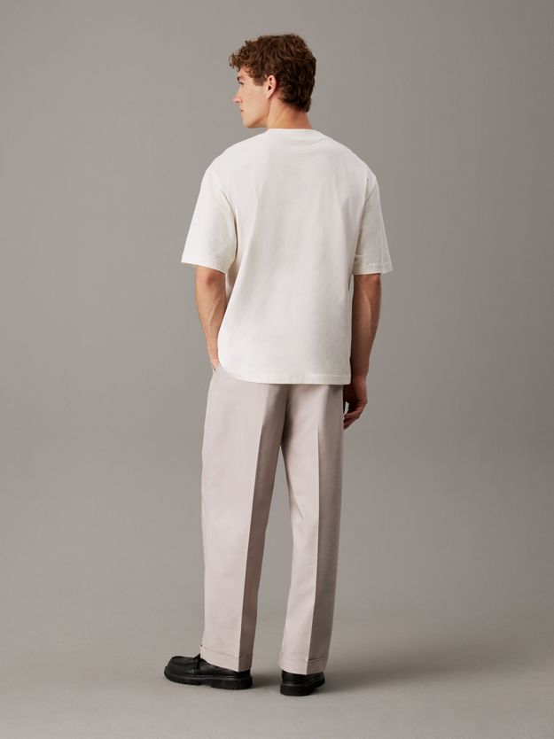 Relaxed Tailored Twill Trousers