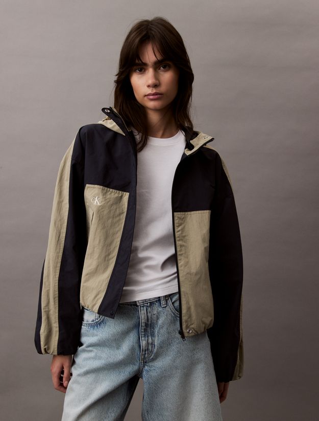 Two-Tone Ripstop Nylon Jacket