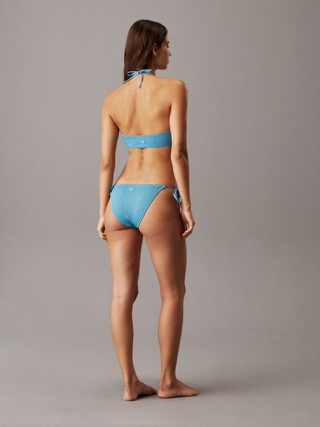 Tie Side Bikini Bottoms - CK Monogram Texture