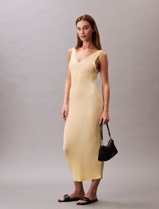 Knit Rib Sleeveless Dress