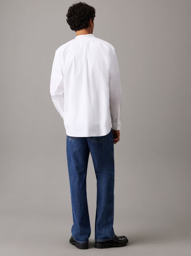 Relaxed Band Collar Shirt