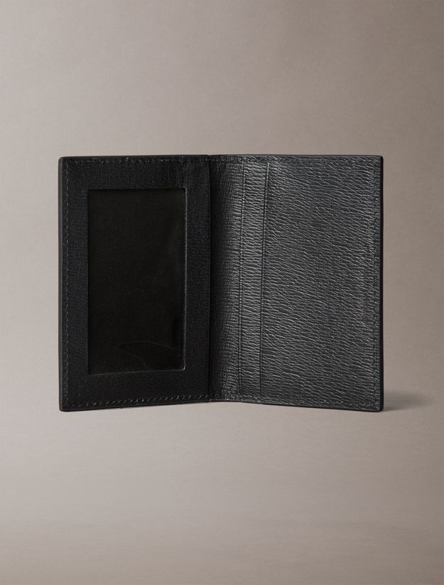 Saffiano Leather Bifold Wallet with Coin Pouch