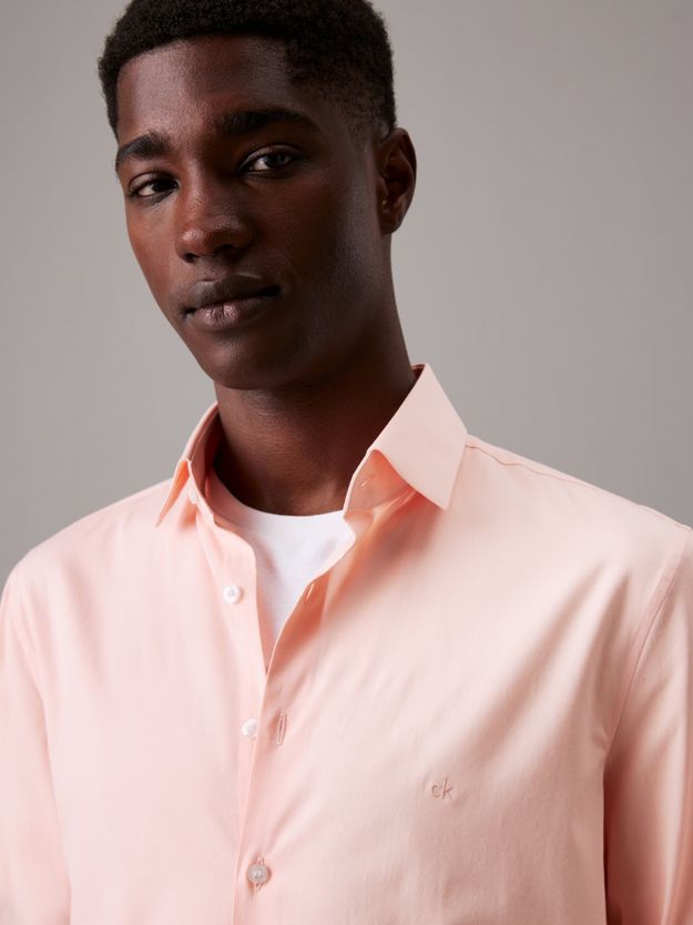Slim Poplin Dress Shirt