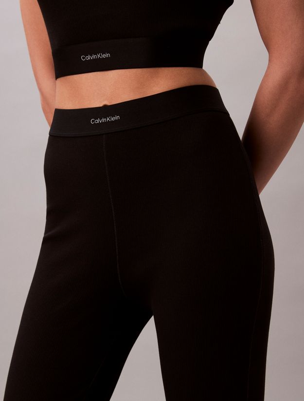 Rib Leggings - Cotton Stretch