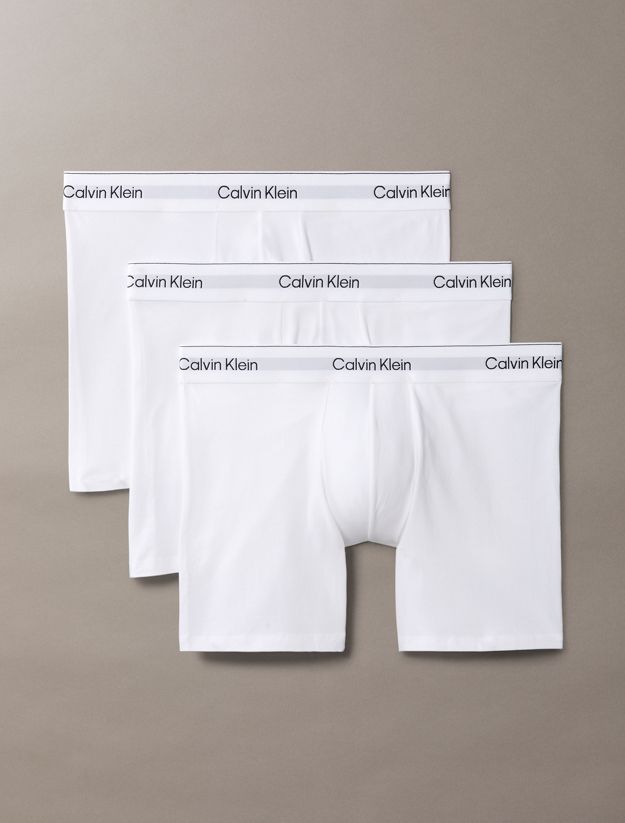 3 Pack Boxer Briefs - Icon Cotton Stretch