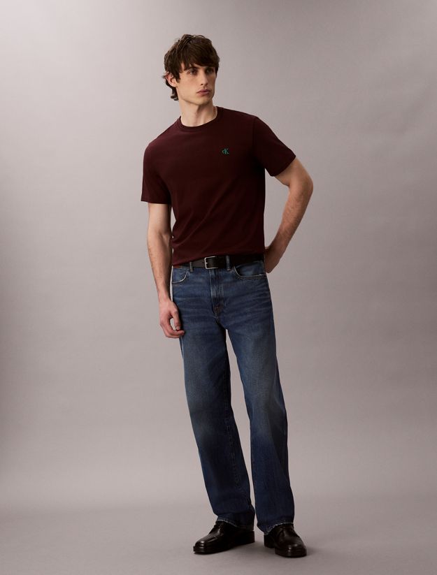 Embroidered Monogram Logo Relaxed T-Shirt