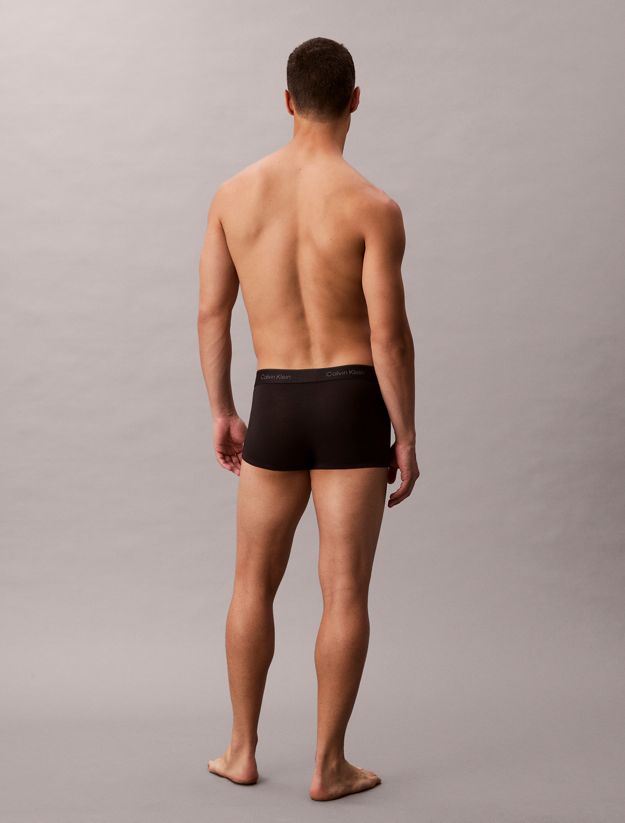 3 Pack Low Rise Trunks - Icon Cotton Stretch