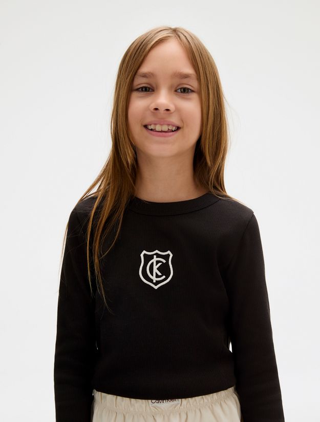 Ribbed Long Sleeve T-shirt