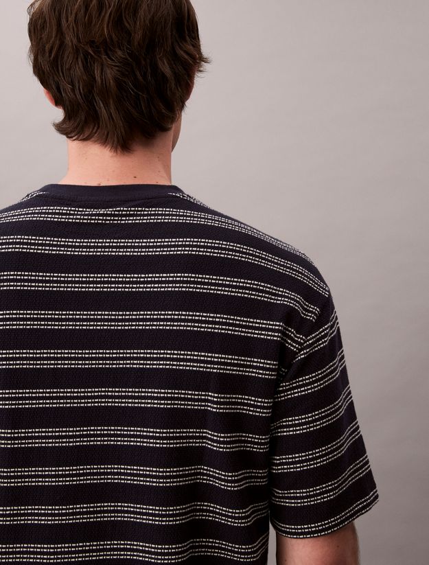 Stripe Jacquard Relaxed Pocket Tee