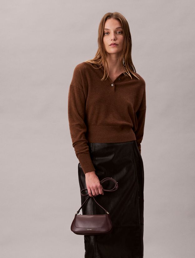 Long Zip Crossbody Bag