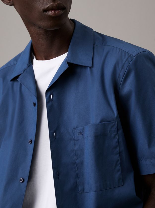 Cuban Collar Short Sleeve Shirt