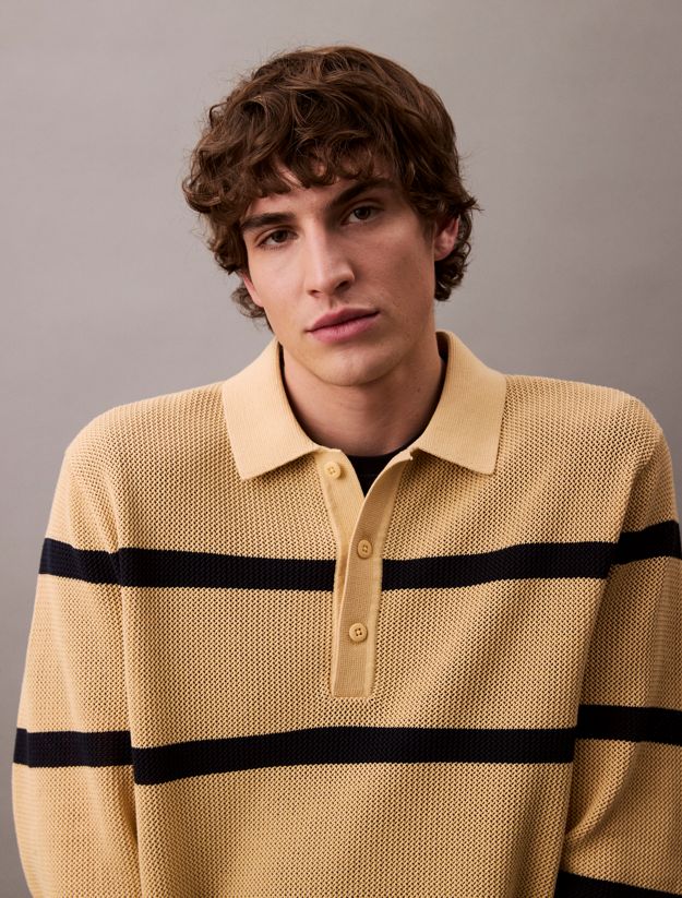 Striped Relaxed Polo