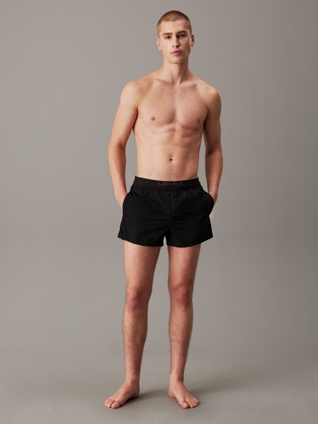 Logo Waistband Swim Shorts - CK Soft Nylon