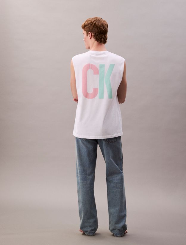 Marc Hundley Pride Viva Love Graphic Relaxed Tank Top