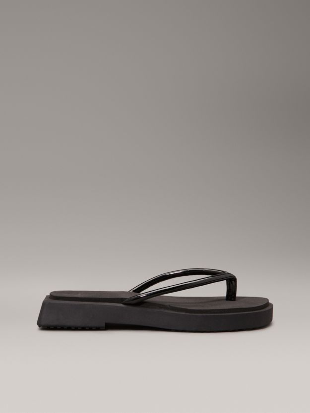 Square Wedge Flip Flops