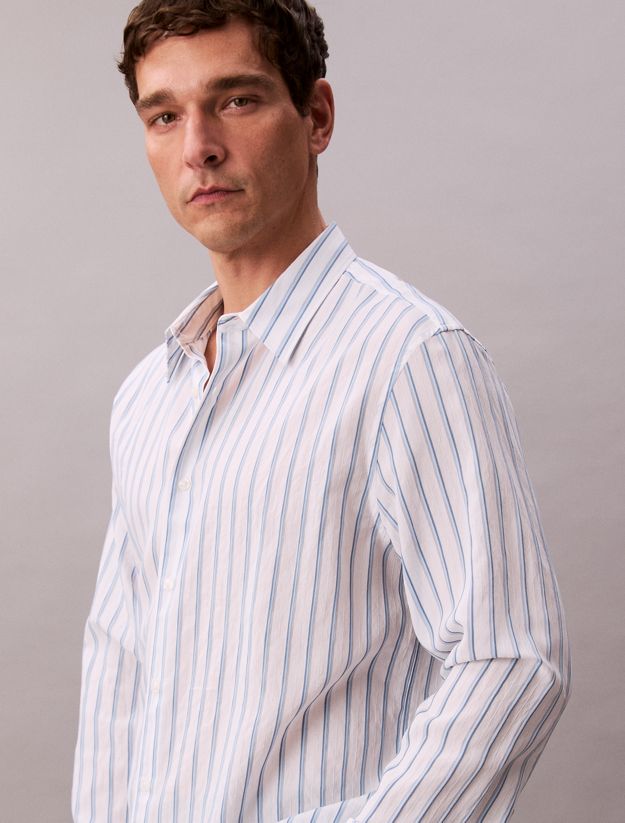 Striped Relaxed Button-Down Shirt