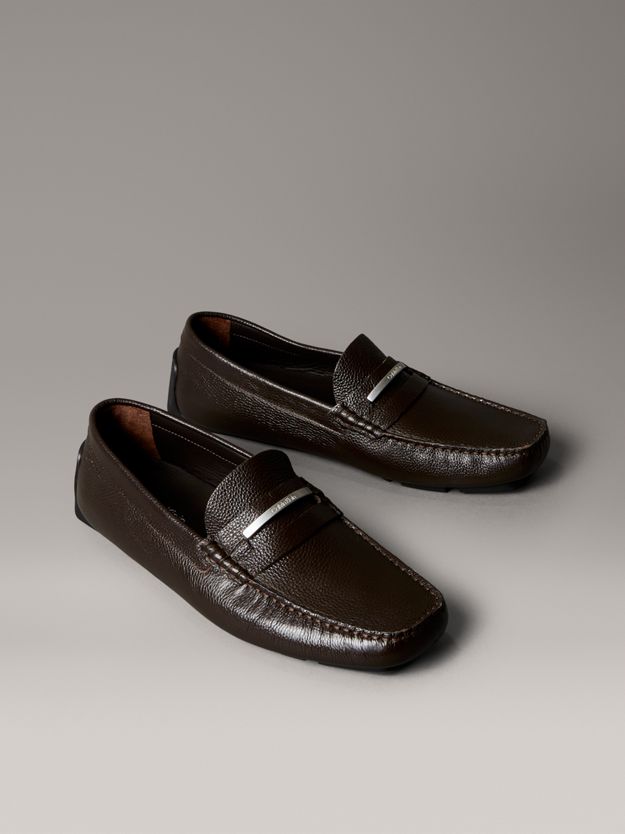 Leather Moccasin Driving Shoes