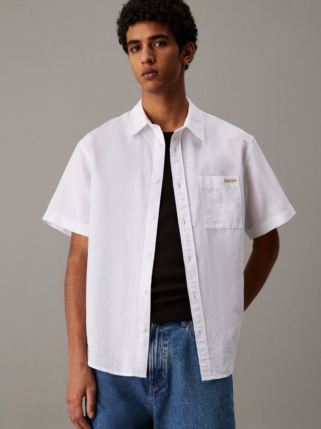 Linen Cotton Short Sleeve Shirt