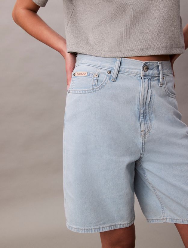 Relaxed Linen Blend Bermuda Shorts