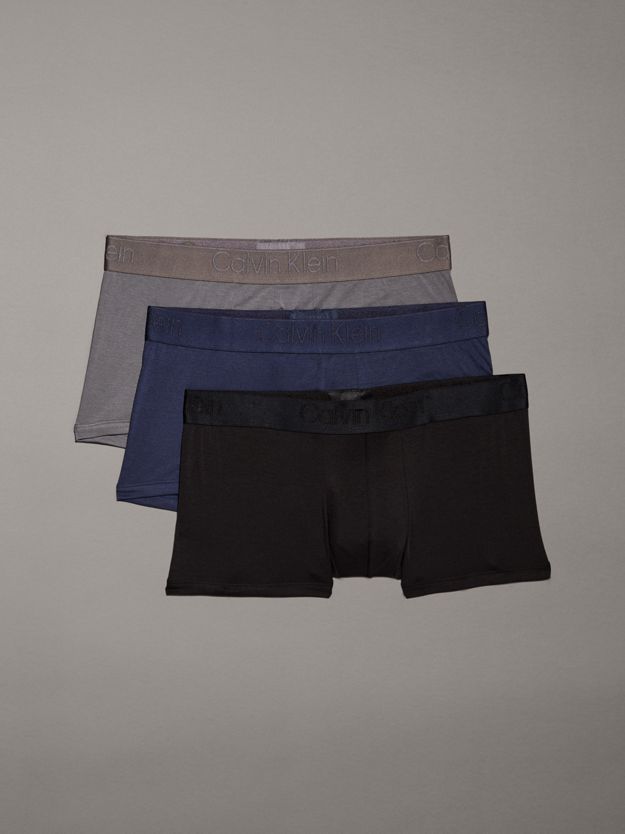3 Pack Low Rise Trunks - CK Black