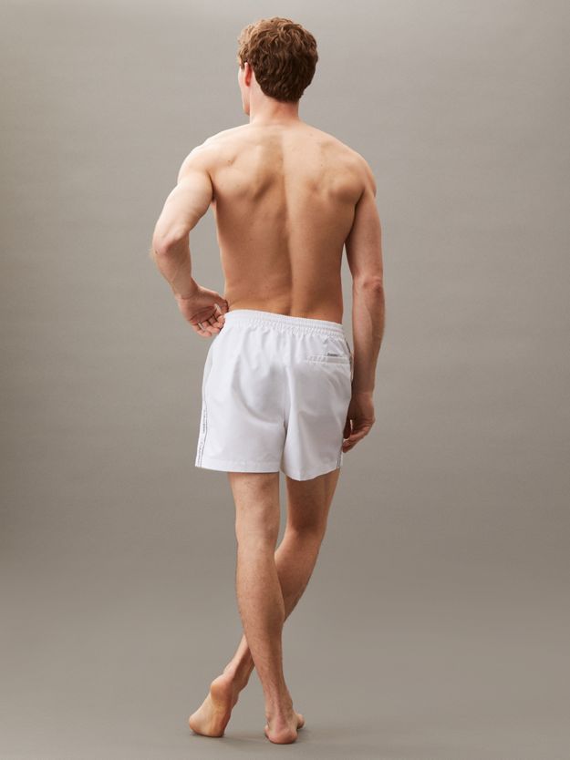 Medium Drawstring Swim Shorts - Logo Tape