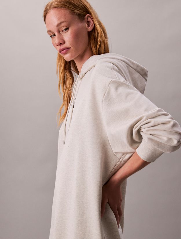 Monogram Hooded Sweatshirt Dress