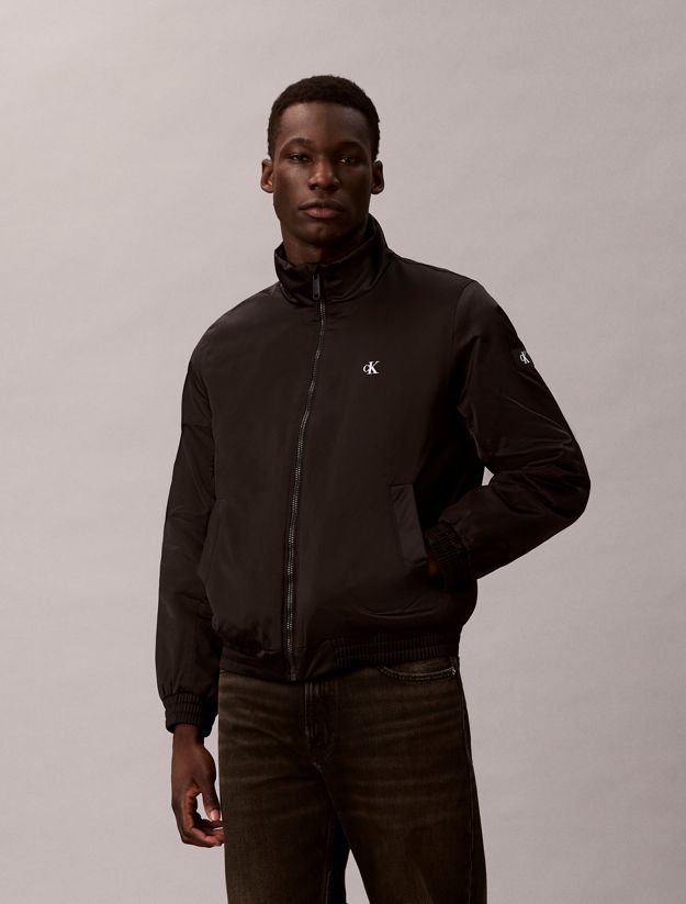 Padded Zip Mock Neck Jacket
