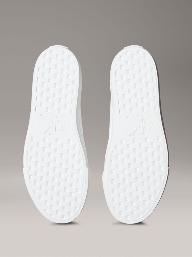 Leather High-Top Platform Trainers