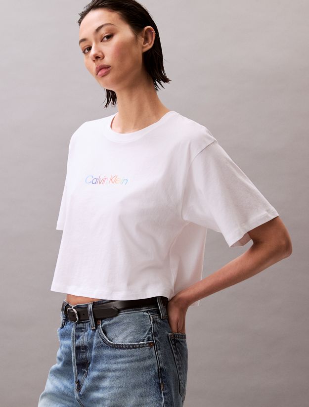 Boxy Cropped Pyjama Top - Pride