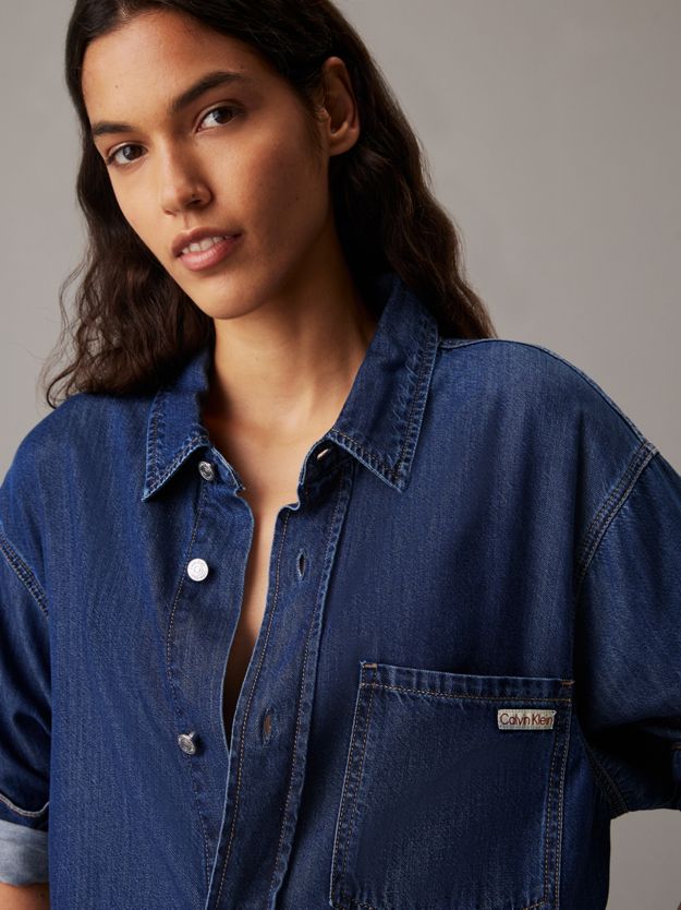 Belted Denim Shirt Dress