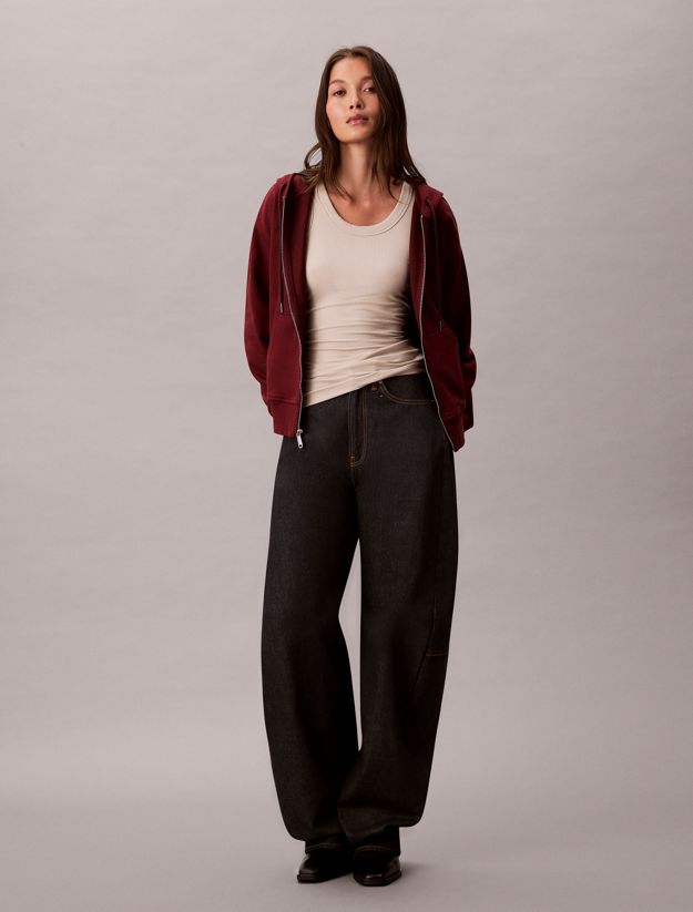 Monogram Zip Up Hoodie