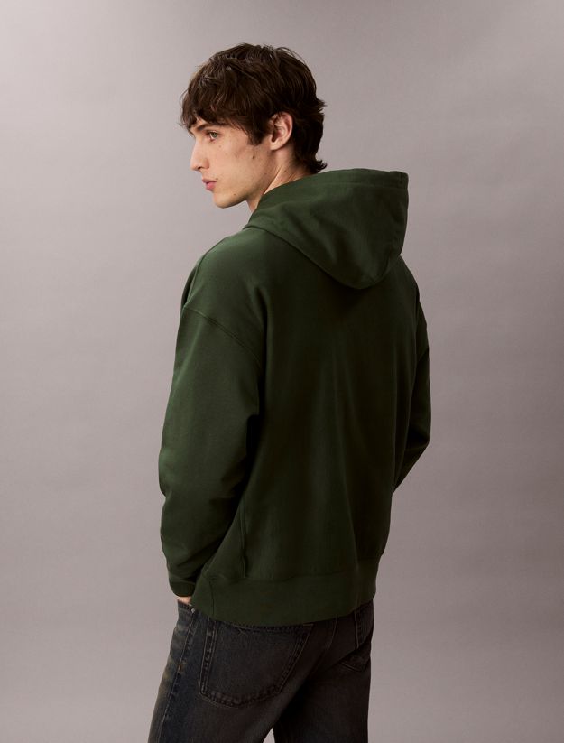 Premium Fleece Monogram Logo Hoodie