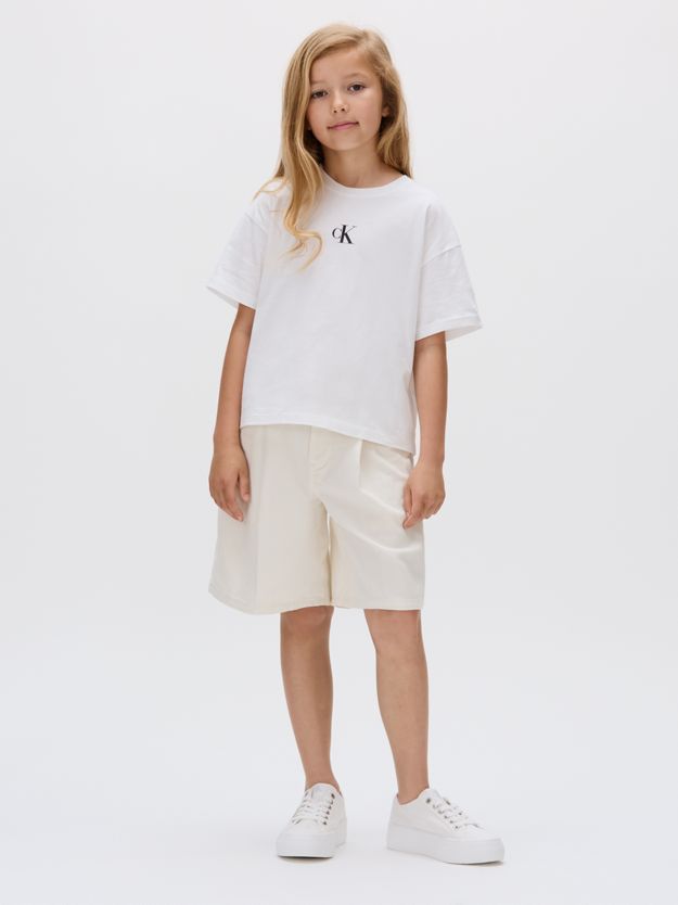 Flared Bermuda Chino Shorts