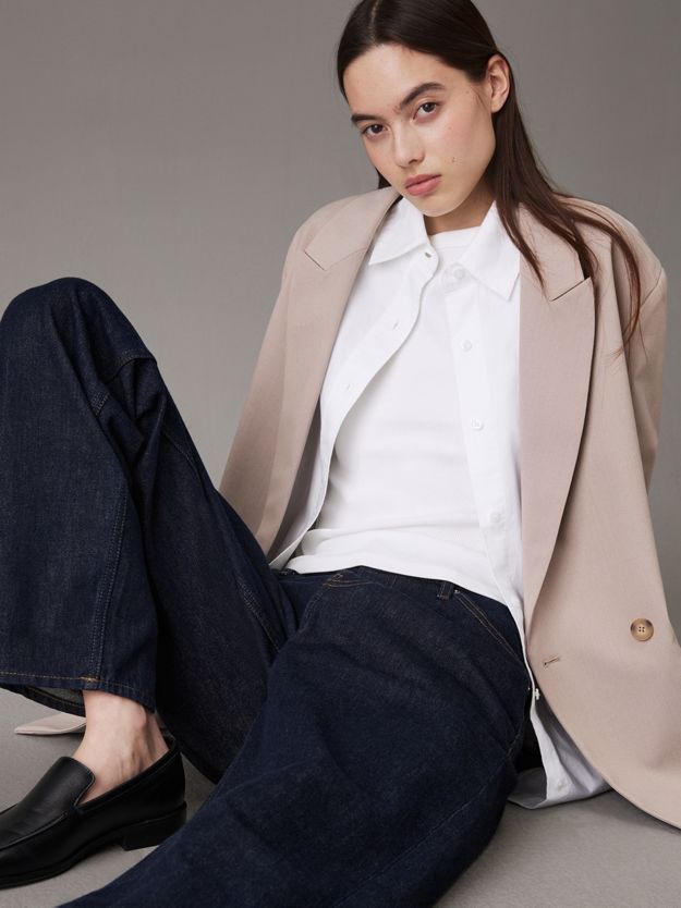 Relaxed Double-Breasted Blazer